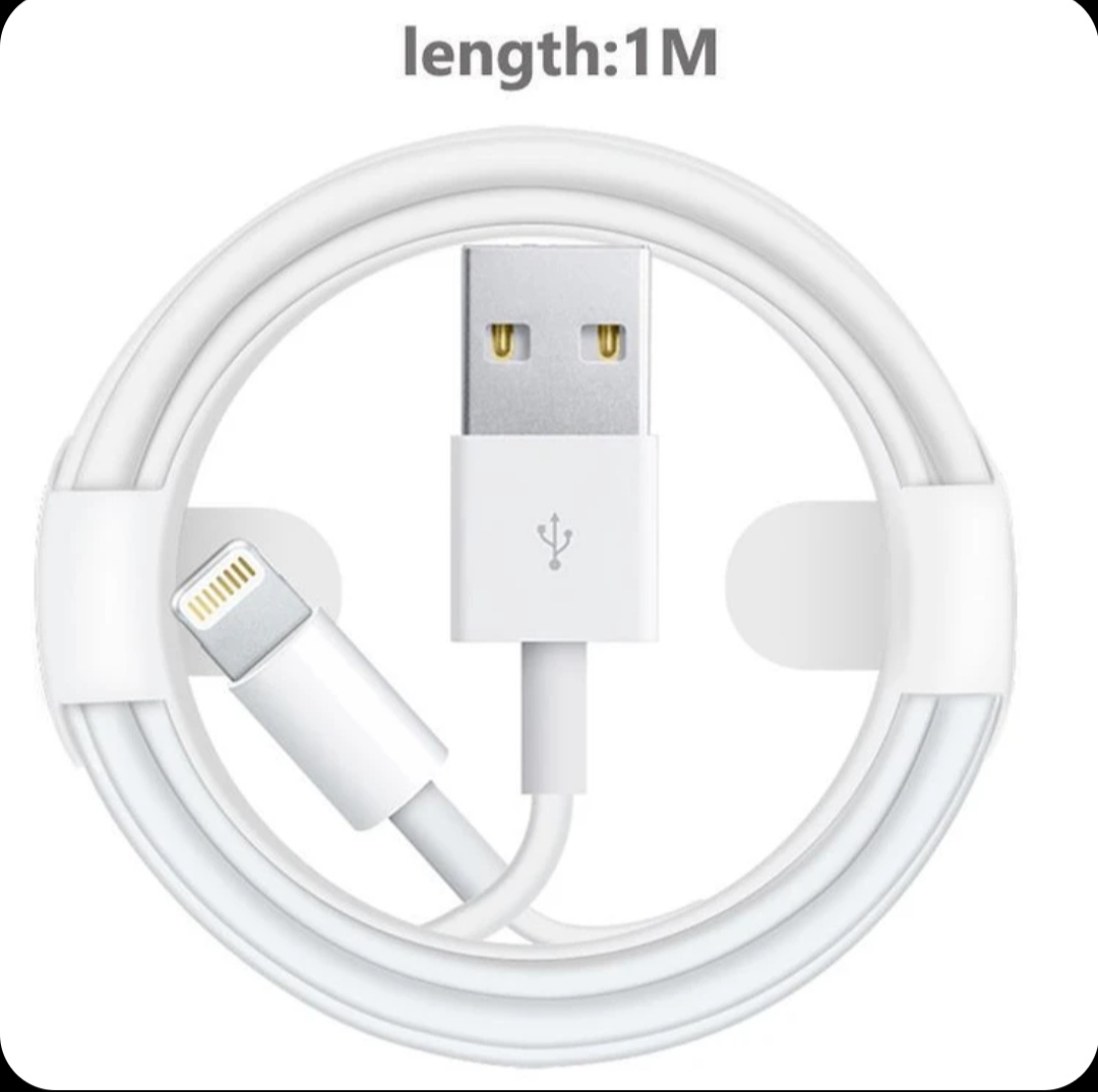 کابل تبدیل اپل مدل USB به Lightning طول 1 متر