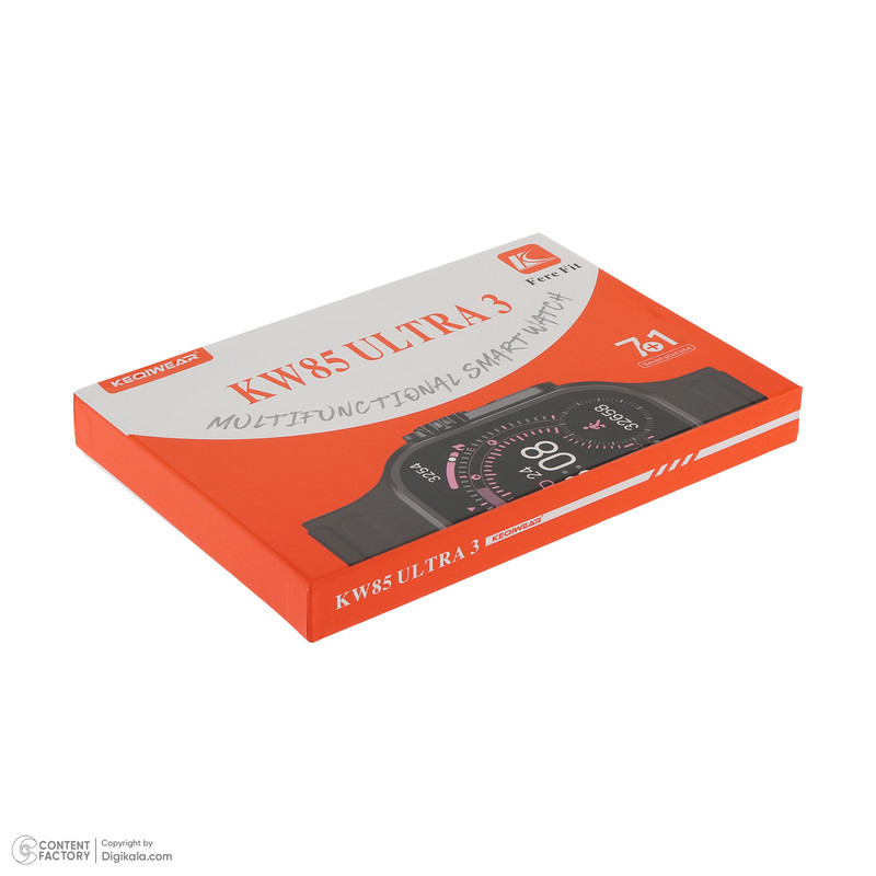 ساعت هوشمند 2 اینچی کیکویر مدل KW85 Ultra 3 با بند سیلیکونی به همراه 6 بند اضافه------قیمت با تخفیف فوق العاده فقط تا پایان 20 شهریورمعتبر می باشد----