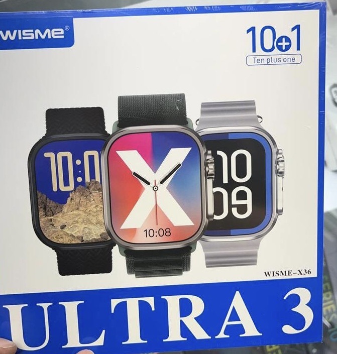 ساعت هوشمند WISME مدل X36 Ultra3 فوق العاده شیک‌و‌جذاب 10 بند------قیمت با تخفیف فوق العاده فقط تا پایان 20 شهریورمعتبر می باشد----